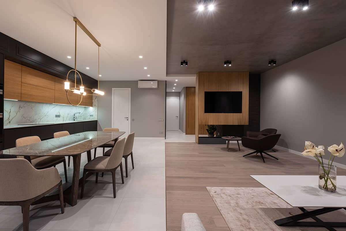 open-concept-living-room Living room in open concept